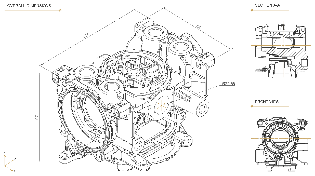 5-axis machining (part #F95A2785)